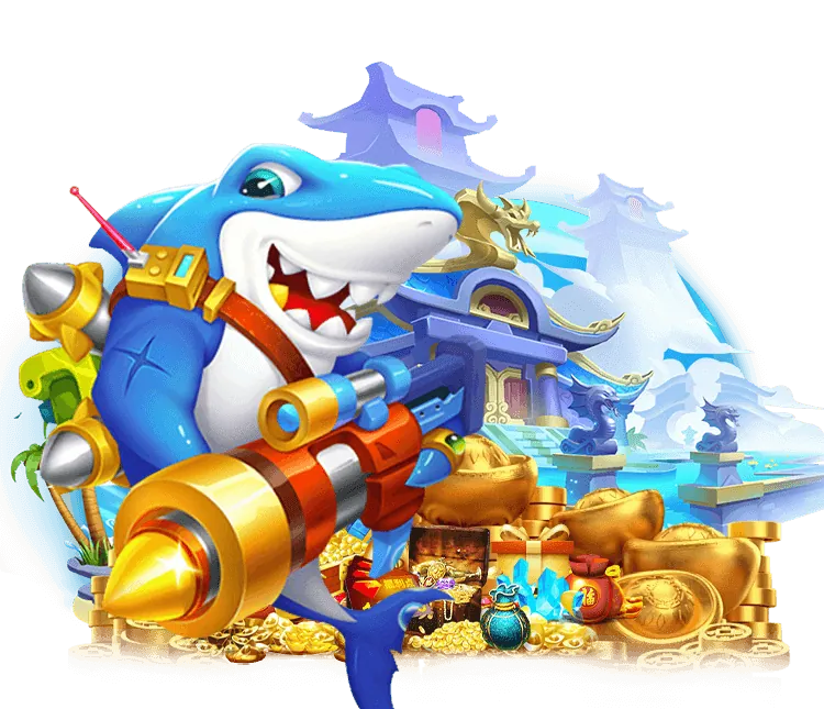 Hình ảnh game Bắn Cá Ocean King với các loài cá lớn và súng laser mạnh mẽ, đồ họa sắc nét.